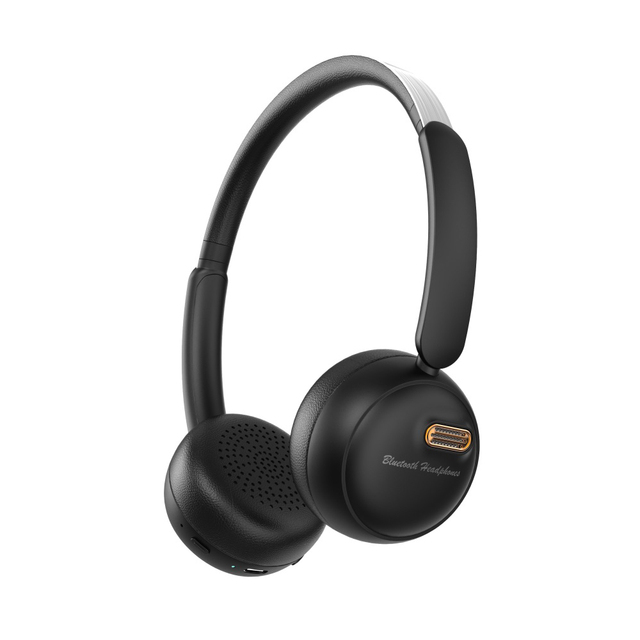 On-Ear Wireless Headset Low-Distortion Stereo Skin-Friendly Fabric Flexible Swivel Cups for Busy Professionals Matte Gray