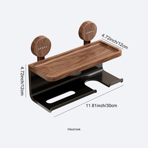 UFORU Organizador De Pared Stockage peu encombrant Boîte à mouchoirs en papier Support Salle de bain <span class=keywords><strong>Rangement</strong></span> mural multifonction - Product Image 4