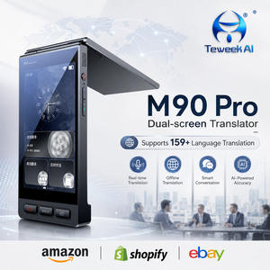 מתרגם מקצועי M90 Pro עם בינה מלאכותית, 159 שפות, 28 שפות ללא חיבור, מעטפת מתכת, סוללה 2100mAh, רמקול AAC, עסקי מקצועי - Product Image 1