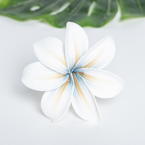 <span class=keywords><strong>Fleur</strong></span> <span class=keywords><strong>artificielle</strong></span> LUYI en mousse EVA, Plumeria Tiare <span class=keywords><strong>de</strong></span> Tahiti avec perle blanche, pour cheveux ou oreilles - Product Image 4
