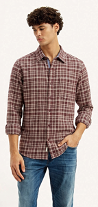 Camisa Oxford a Cuadros de Algodón para Hombre, Corte Slim, Manga Larga, Ropa Formal, Calidad de Exportación, Venta al Por Mayor - Product Image 2