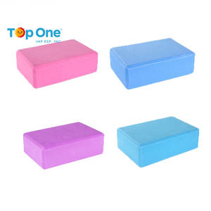 Top One Logo personnalisé imprimé Tpe unique noir foncé bleu trois couleurs Squat mousse recyclée Eva Yoga bloc brique - Product Image 2