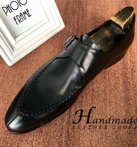 Nuevos Zapatos Formales de Negocios para Hombre, con Punta en Pico, de Cuero Genuino, Tipo Monk, Ligeros e Impermeables, para Oficina y Carrera Profesional - Product Image 3