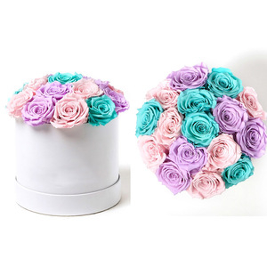 Regalo del Día de San Valentín Larga duración Estabilizado Eterno para siempre Encantado Inmortal Rosa en caja Flor preservada - Product Image 6