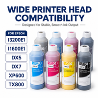 Encre d'impression éco-solvant 1L compatible avec les imprimantes Epson pour impression publicitaire sur toile enduite, toile maillée et caisson lumineux
