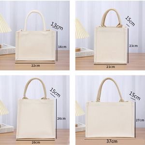 Sac de plage en toile de jute personnalisé de grande taille avec des poignées en coton doux pour les voyages - Product Image 3