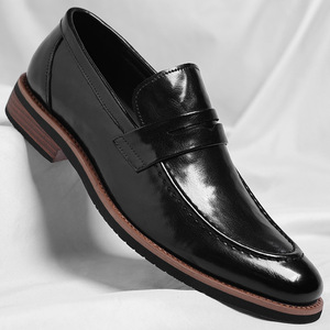 Nouvelles chaussures en cuir pour hommes, formelles et décontractées, pour toutes les saisons |   Chaussures haut de gamme à semelle souple de grande taille - Product Image 1
