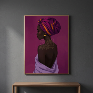 Série d'art en métal Safran et Améthyste, impression de portrait, édition limitée - Product Image 3