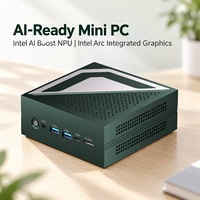 Intel Core Ultra 9 285H Mini PC 32GB DDR5 1TB SSD Komputer Ringkas dengan OCuLink Intel Arc Graphics Sistem Pendingin Vapor Chamber