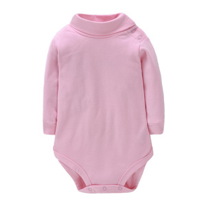 Body de Algodón Orgánico 100% Tejido para Bebés <span class=keywords><strong>Recién</strong></span> Nacidos de 0 a 3 Años, Unisex, Manga Larga, Cuello Alto, de una Pieza - Product Image 5