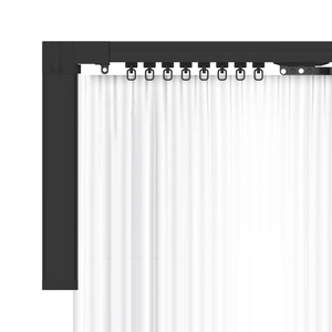 Mô Tơ Rèm Nhỏ Màu Đen Mô Men Xoắn Lớn Với Đường Ray Rèm Màu Đen - Product Image 5