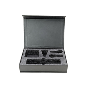 Recyclable Custom Logo Magnetic Closure Cardboard Gift Box with Embossing UV Coating Sponge Lining EPE <b>Foam</b> Insert - Product Image 3