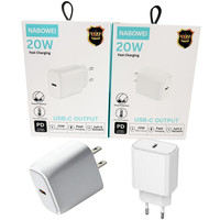 Cargador de Pared con Enchufe Tipo C de 20W para EE. UU. y UE, Cargadores Rápidos para Celular, para iPhone 18 17 16