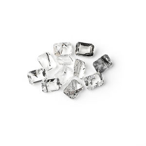 <span class=keywords><strong>Gemas</strong></span> de cristal de pelo negro de alta calidad Natural, corte esmeralda, superficie de tallado de corte facetado, Cuarzo rutilado negro - Product Image 1