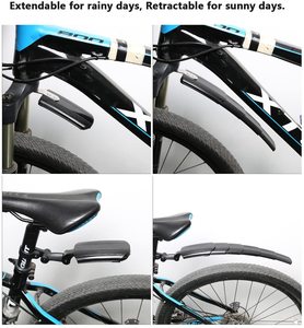 Superbsailバイク折りたたみ式伸縮式フロントリアフェンダーMTBロードバイククイックリリースマッドガード自転車サイクリングパーツ - Product Image 6