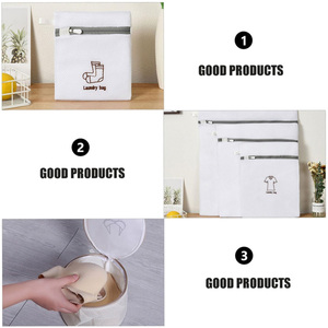 Bolsa de lavandería de malla para uso doméstico, bolsa de cuidado de ropa para <span class=keywords><strong>lavadora</strong></span>, bolsa de cuidado de ropa de malla antideformación Extra grande - Product Image 4
