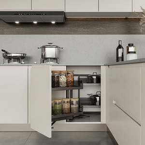 Sistema de Muebles de Cocina de Lujo Santopova con Estanterías Abiertas y Almacenamiento para Vinos - Product Image 3