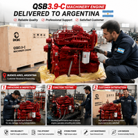 Moteur diesel authentique DCEC Cummins QSB3.9-C125 125 CV 93 kW 3,9 L EU Stage IIIA pour excavatrice, chargeuse, engins de construction