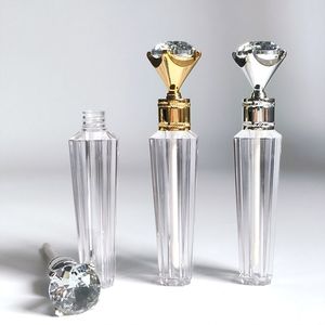 Diamond Cap <b>Lip</b> Gloss Tube 2ml Plastic Cosmetic Packaging Customizable For DIY Makeup - Product Image 1