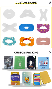 リップシェイプ新デザイン睡眠品質改善マウステープいびきを止めるハイドロゲル保湿口パッチ睡眠用 - Product Image 5