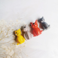 Perles en verre artisanales en forme d'animaux avec trous, mini accessoires animaux