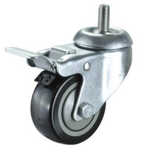 Fábrica Preço Industrial 125mm Giratória Parafuso Rosca Castor Poliuretano Roda Geladeira Rodízio - Product Image 6