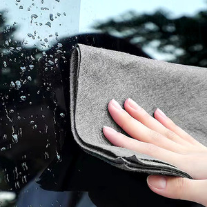 Extra Thick Magic Cleaning Cloth Rectangle Solid Color For Glass <b>Mirrors</b> <b>Cars</b> Household Water Absorbent - Product Image 1