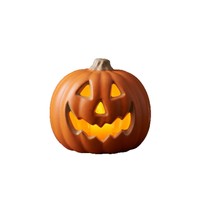 Lanterne Citrouille d'Halloween - Certifiée UL, en Plastique, 25cm, Sans Prise, Décoration Intérieure pour Enfants, Scène d'Halloween et de Pâques