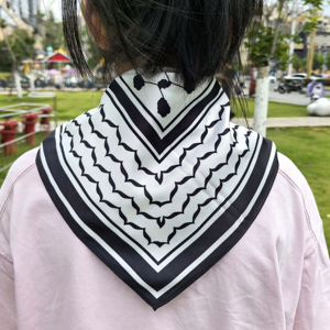 Pañuelo con patrones de Keffiyeh rojo palestino, diadema de pañuelo palestino, diadema de <span class=keywords><strong>Jordan</strong></span> de sandía - Product Image 1