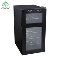 Pour refroidisseur de vin thermoélectrique en acier inoxydable 52L 18 bouteilles ETL/CE/CB/Rohs approuvé pour les Use-CW-52AD2 ménagers et hôteliers