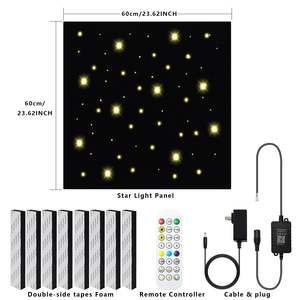 Starlight Polyester Vezel Plafond Akoestisch Paneel Met Led-Verlichting-Modern Ontwerp Voor Buiten/Buiten Gebruik - Product Image 6