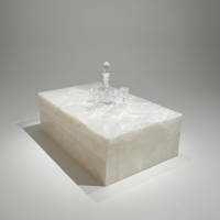 Table basse de salon moderne de luxe en marbre naturel blanc translucide, table à manger îlot, mur de fond