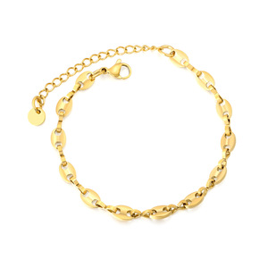 กำไลข้อมือทรงเรขาคณิตเคลือบทอง 18k เครื่องประดับแฟชั่นสำหรับผู้หญิง - Product Image 5