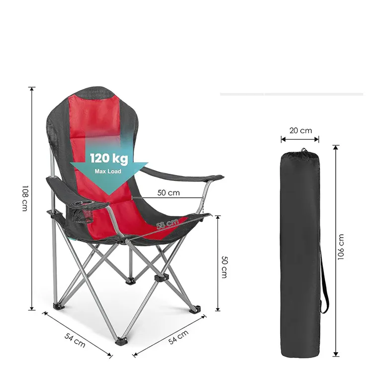 2024 Factory Price Metal Cheap Garden Chair Lounge Luxury Folding Outdoor Garden Furniture Beach Sun Fold Chair