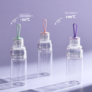 <span class=keywords><strong>Gobelet</strong></span> à boire transparent <span class=keywords><strong>personnalisé</strong></span> de 480 ml, anti-fuite, sans BPA, bouteille d'eau de sport réutilisable pour les voyages en plein air, en Tritan, avec corde - Product Image 3