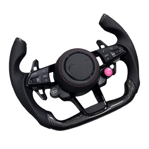 Volant en cuir et fibre de carbone avec bouton START pour <span class=keywords><strong>Audi</strong></span> RS3 8Y RS4 RS5 B9.5 RS6 RS7 C8 <span class=keywords><strong>2021</strong></span>-2024 - Product Image 4
