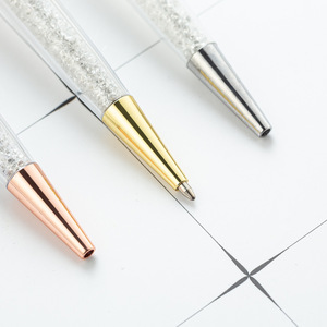 I produttori all'ingrosso ruotano la penna a sfera in metallo con diamante rotto in cristallo con Logo personalizzato pubblicitario per il regalo dell'ufficio - Product Image 2