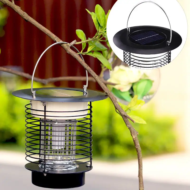 Lampe anti-moustique électronique à LED Lampe solaire avec USB anti-moustique antiparasitaire Lampe de jardin