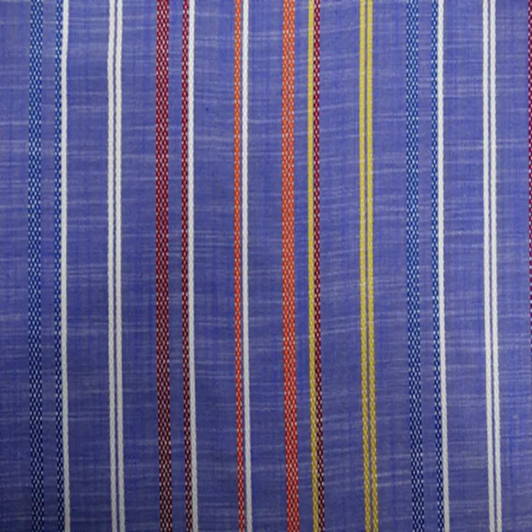 Toptan satış düz renk 100% Rayon dokuma ipliği boyalı şerit kumaşlar için elbise