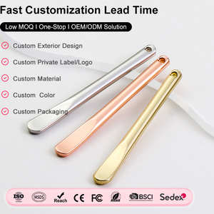 Mini spatola per la cura della pelle Color oro bellezza <span class=keywords><strong>crema</strong></span> in metallo strumenti per il trucco - Product Image 3