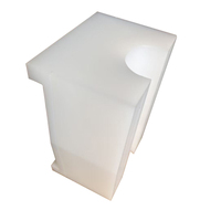 Bloc coulissant en plastique UHMWPE/nylon personnalisé, blocs en polyéthylène UHMW rectangulaires solides pour l'usinage