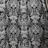 Cortina de Chenilla Teñida con Hilo, Estilo Francés, Cremosa, para Dormitorio, Sala de Estar de Alta Gama, Elegante y Romántica, con Patrón Floral Jacquard