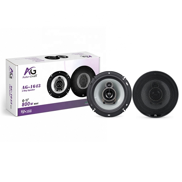 AG 6.5 Inch 3-Way Car Speaker Universal Model Coaxial Speaker for Cars AG-1643