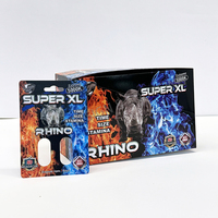 Custom Design Paper Box für Rhino 7 Pills Male Enhancement Supplement Verpackung Stärkste Sex Power Card Blister Box