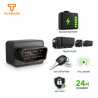 Traceur GPS OBD 4G Plug & Play avec batterie de secours, positionnement en temps réel (GPS, BDS, LBS), détection ACC, géolocalisation et antivol pour flotte de camions