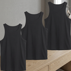 Aesthetic Hooded Knitted Cotton Quick Dry <b>Stringer</b> Tank Top Slim Fit Bodybuilding Workout <b>Vest</b> - Product Image 3