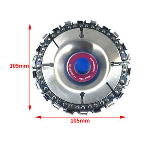 Disque de coupe à 22 dents avec chaîne 22T pour meuleuse d'angle de type 100, jeu de lames de scie pour le travail du bois, arbre de 16 mm - Product Image 2