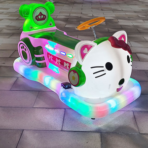 Coche Eléctrico de Juguete con Control Remoto, Hello Cat, Coche de Choque Luminoso, Equipo de Entretenimiento para Ciclismo Cuadrado - Product Image 6