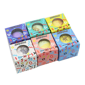 Cajas de embalaje de bombas de baño plegables a precio de fábrica, caja de embalaje de cosméticos personalizada para bombas de baño con ventana ecológica - Product Image 5