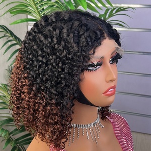 Perruque à fermeture 5*5 en dentelle Super Double Drawn, cheveux humains bruts originaux, boucles crépues, prix d'usine - Product Image 3